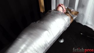 Arielle Aquinas In a Duct Tape Cocoon Under Lydia Black Foot!-9