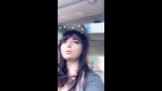 Tits and masturbating while driving-2