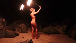 Mistress Alana - Nude Fire Dancing(Femdom porn)-4