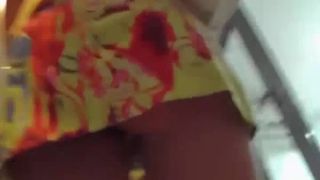 Nice ass and legs upskirt in street Public!-9