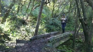 porn clip 12 Huge tits in a rope harness roams the woods on bdsm porn tall girl fetish-0