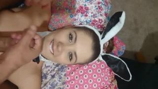 Naughty Poppy Uk () Naughtypoppyuk - bunny poppy gets cum in mouth 03-01-2018-4