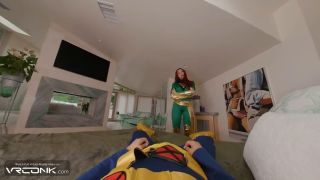 X Men VR Conk Sexy Redhead Phoenix In Heels Rides Big Dick In X-men 97 Cospaly Parody pt.1-3
