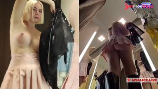 [GetFreeDays.com] Young blonde shows big tits in the dressing room. See throuhg clothes Adult Video October 2022-4