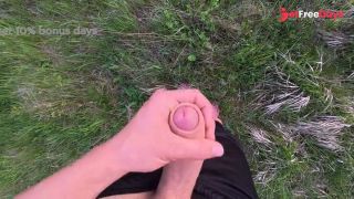 Teen guy solo strip outside-7