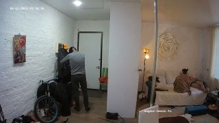 Voyeur - House - Kenia And Friend Threesome Hard Sex In Living Room 2024-10-12 Cam 2 - 2024-0