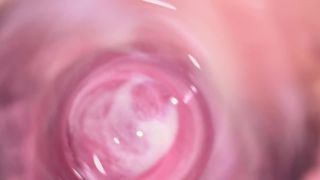 Cute PussyCamera deep inside Mia's tight creamy pussy, Internal view-3