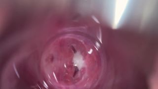 Cute PussyCamera deep inside Mia's tight creamy pussy, Internal view-4