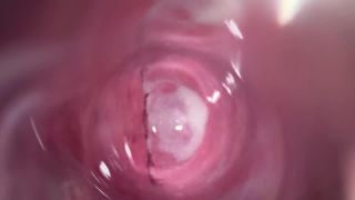 Cute PussyCamera deep inside Mia's tight creamy pussy, Internal view-5