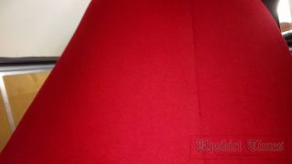 Upskirt-times.com- Ut_3574 Under the skirt of a tanned brunette in a short red dress. Our upskirt master...-4