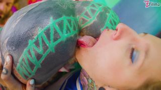 Anuskatzz & Liza Rocketcock - Tattooed Cheerleaders Go Wild in a Hardcore Foursome - Anal-8