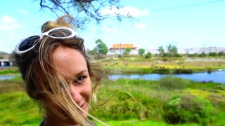xxx video 35 yoga pants femdom AL FRESCO SPANKING - with COCO ALICE., spanking on fetish porn-0