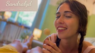 sandralyd - Schoolgirl makes a blowjob with a lollipop-2