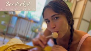 sandralyd - Schoolgirl makes a blowjob with a lollipop-9