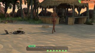 FemboyyGames - Lewd Island #7 - Another evening on a deserted island by a campfire with a beautiful girl!-2