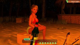 FemboyyGames - Lewd Island #7 - Another evening on a deserted island by a campfire with a beautiful girl!-9