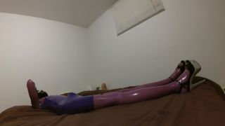 free porn video 38 Fully encased purple latex doll, korean amateur girl on solo female -8