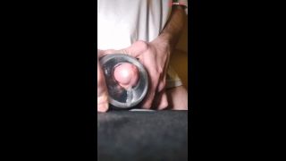 ASMR fleslight Fuck ,I let everything out of my balls after work-9