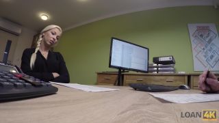 Beautiful Long-Legged Blonde Has Sex With A Banker For A Loan (Pornstar) Karol Lilien-1