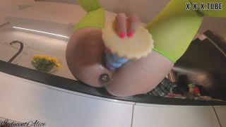 Morning Masturbation In The Kitchen Squirt Orgasm Indecentalice  IndecentAlice   Big Toys-3