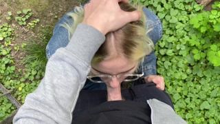 MiraDavidPublic Outdoor Blowjob, Cumshot On Face - 1080p-8