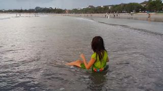 Dream4AngelUp Dress NO PANTIES and PUBLIC Flashing at Crowded Beach-7