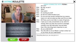 free xxx video 34 Hypno-Roulette – Fiona Nympette – Girl gets hypnotized through a skype dating app, fetish fanatic on fetish porn -3