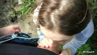 Hi Youth - Russian Slut Make Blowjob Outdoor after University - hiyouth - Cute-4