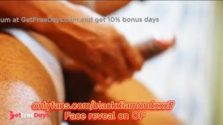 I STROKE MY BBC WHILE I SITTING AND CUM-1