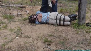 FutileStruggles_The Vigilante Turns His Attention Towards Rachel Outdoor Leather Bondage 3-5