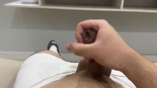Caught Masturbating 7 days without cumming cum with me-5