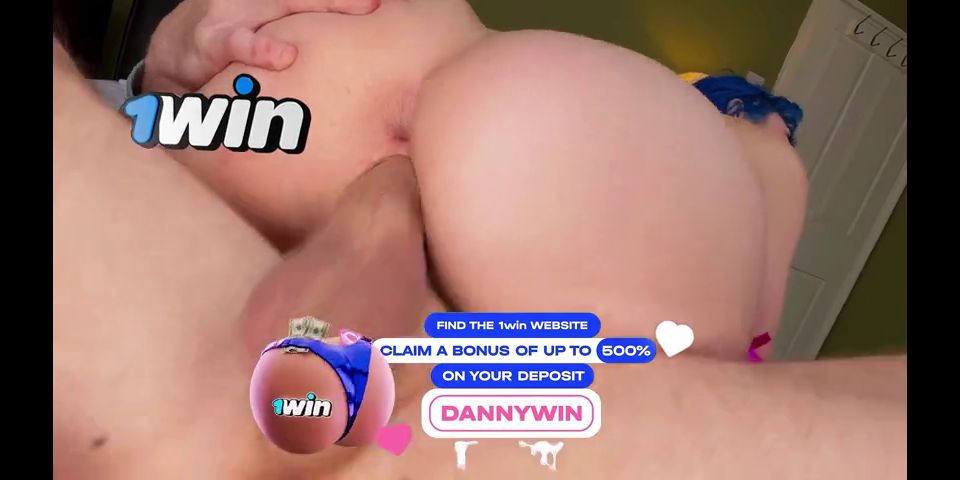 Blue Haired Girl Danny D SHOWERS JEWELZ BLU in his hot SPUNK - Tiny Holes Filled by HUGE COCK