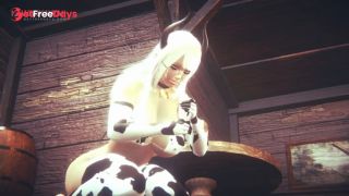 [GetFreeDays.com] Slutty Blonde With Huge Tits Dresses Up Like A Cow And Rides You Fantasy Cosplay Sex Video February 2023-3