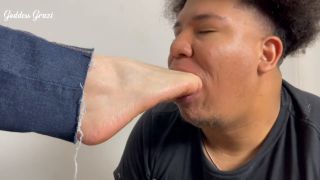   Goddess Grazi - Remove all the foot odor from my feet with your tongue  Foot Domination  Foot Domination-0