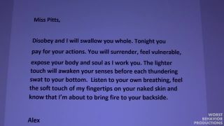 Worst Behaviours Productions Further Training of Apricot Pitts - Hand Spanking Full Video-3