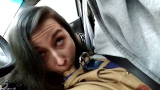 Laruna Mave Highway Head - Horny Cocksucker gives Blowjob in Car while Driving amateur Laruna Mave-6