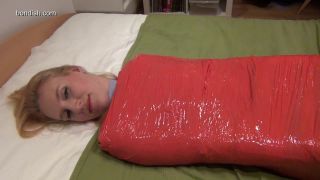 Anna in encased in zentai clingfilm bondage - bondage - femdom porn fetish fantasy studio-2