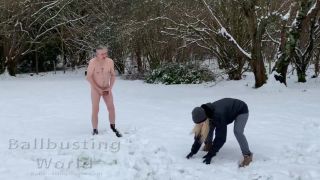 Ballbusting World PPV - Nikki Whiplash - Snowballs 2021 - Ballbusted in the snow by Nikki Whiplash - BB1491 Ballbusting-0