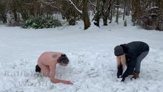 Ballbusting World PPV - Nikki Whiplash - Snowballs 2021 - Ballbusted in the snow by Nikki Whiplash - BB1491 Ballbusting-9