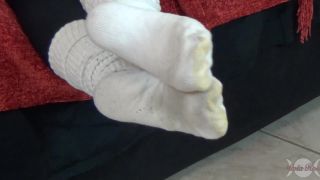 clip 44 Dirty Scrunched Tube Socks, black girl foot fetish on feet porn -9