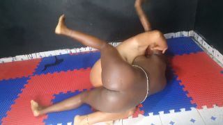 Black Girls Real Competitive Nude Catfight-5