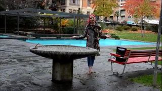 Online Fetish video Barefoot Urban Girls - RED-X barefoot in mud and icy water-6