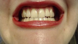 online xxx clip 40 Bright red findom mouth | teeth | femdom porn throat fetish-7