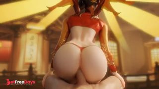 Mercy for your dick in revers cowgirl . Overwatch-5