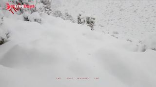 [GetFreeDays.com] walk in knee-high snow in southern california during blizzard and cum in the cold Sex Clip July 2023-7