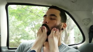 online porn video 9 hottest foot fetish Emily Foxx – Smelling My Socks And Worship My Feet In The Car, femdom on femdom porn-7