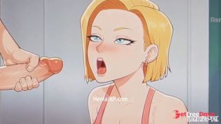 Android 18 Fulfilling His Mouth and Wish-8