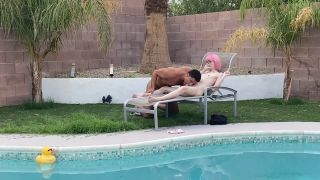 xxx clip 35 femdom mind control Andre Stone - Pink Hair Trans Girl Claire Gemini Sucks Cock by the Pool (17-12-2022) [HD, 720p], bareback on femdom porn-3