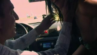 OUTDOOR SEX Scene1_Pretty Hairy Brunette Fucking Inside The Car And Out-1