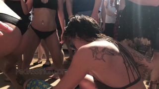 CandidCreeps 843 Bikini Pool Thong Camera at the Pool Party V-0